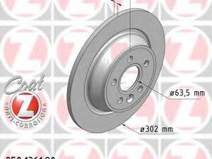 Тормозной диск ZIMMERMANN 250136120 на FORD MONDEO IV Turnier (BA7)