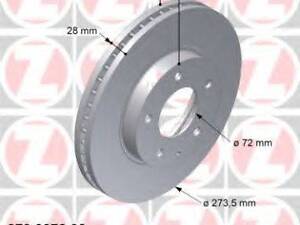 Тормозной диск ZIMMERMANN 370307300 на MAZDA EUNOS 800 (TA)