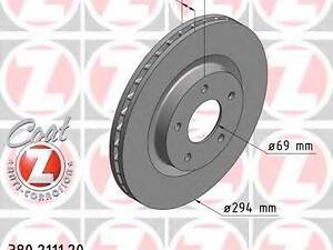 Гальмівний диск ZIMMERMANN 380211120 на MITSUBISHI OUTLANDER SPORT (GA_W_)