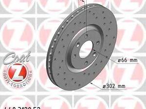 Гальмівний диск ZIMMERMANN 440312052 на CITROËN C4 II (B7)