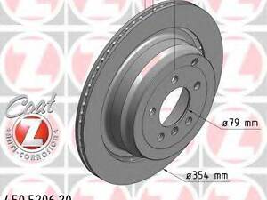 Тормозной диск ZIMMERMANN 450520620 на LAND ROVER RANGE ROVER Mk III (LM)