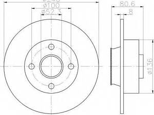 Тормозной диск ZIMMERMANN 470242820 на RENAULT MODUS / GRAND MODUS (F/JP0_)