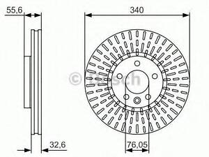 Тормозной диск BOSCH 0986479546 на VW KOMBI / CARAVELLE VI автобус (SGB, SGG, SGJ)