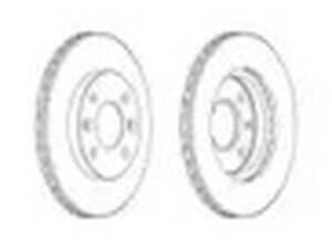 Тормозной диск на 146, 19, Clio, Kangoo, Kubistar, Megane, Thalia