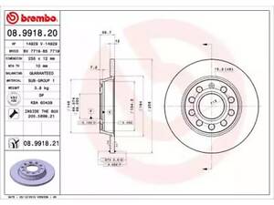 Тормозной диск на A4, Exeo, Passat B5