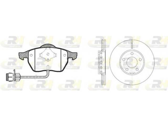 Тормозной комплект AUDI A6 C5 (4B2) / AUDI A4 B5 (8D2) 1990-2005 г.