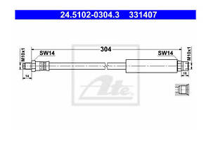 Тормозной шланг 24.51020304.3