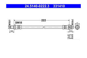 Тормозной шланг 24.51400222.3