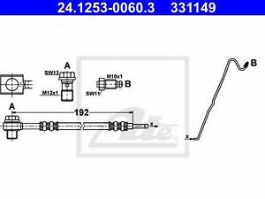 Тормозной шланг ATE 24125300603 на SKODA FABIA