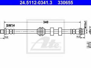 Гальмівний шланг ATE 24511203413 на FORD FOCUS (DAW, DBW)