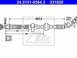 Тормозной шланг ATE 24515105843 на CITROËN C5 III седан (RD_)