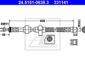 Тормозной шланг ATE 24515106383 на PEUGEOT 508