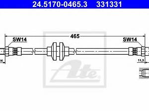 Гальмівний шланг ATE 24517004653 на VOLVO 480 E