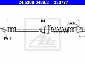 Тормозной шланг ATE 24530804893 на FORD KA (RB_)