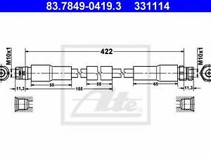 Тормозной шланг ATE 83784904193 на VW PHAETON седан (3D_)