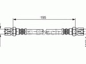 Тормозной шланг BOSCH 1987476030 на VAUXHALL VECTRA (B) Наклонная задняя часть