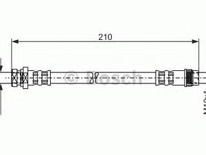 Тормозной шланг BOSCH 1987476044 на NISSAN KUBISTAR фургон (X80)