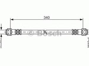 Гальмівний шланг BOSCH 1987476118 на MERCEDES-BENZ A-CLASS (W168)