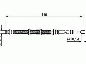 Тормозной шланг BOSCH 1987476354 на LAND ROVER FREELANDER (LN)