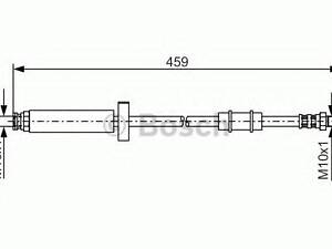 Гальмівний шланг BOSCH 1987476462 на FIAT DUCATO з бортовою платформою/ходова частина (280)