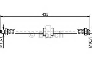 Тормозной шланг BOSCH 1987476521 на PEUGEOT 309 Mk II (3C, 3A)