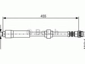 Тормозной шланг BOSCH 1987476701 на RENAULT LAGUNA I (B56_, 556_)