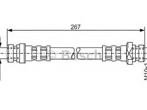 Тормозной шланг BOSCH 1987476901 на HYUNDAI EXCEL I (X-3)