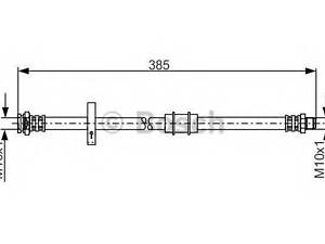 Тормозной шланг BOSCH 1987481190 на FIAT FIORINO Pick up (146)