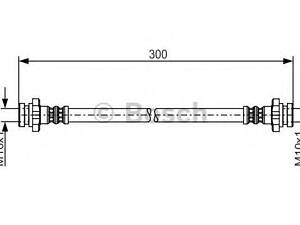 Тормозной шланг BOSCH 1987481195 на NISSAN MARCH IV (K13)