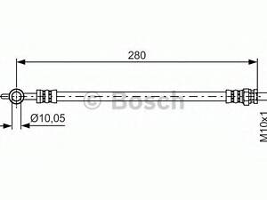 Тормозной шланг BOSCH 1987481444 на MAZDA ATENZA Наклонная задняя часть (GG)
