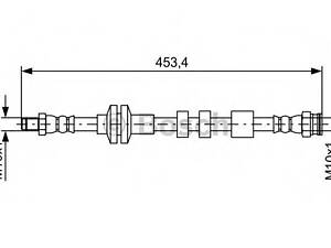 Тормозной шланг BOSCH 1987481574 на ALFA ROMEO GIULIETTA (940)