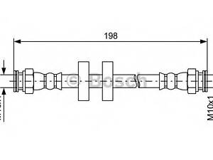Тормозной шланг BOSCH 1987481581 на CITROËN NEMO фургон (AA_)