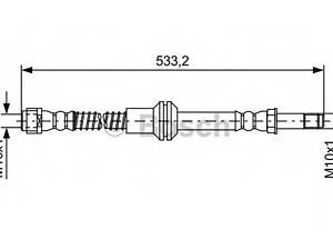 Тормозной шланг BOSCH 1987481609 на MERCEDES-BENZ E-CLASS седан (W212)