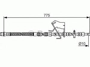 Тормозной шланг BOSCH 1987481684 на PEUGEOT 508