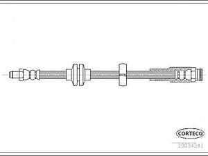 Тормозной шланг CORTECO 19034341 на ALFA ROMEO SPIDER (939)