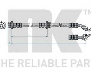 Тормозной шланг NK 8522113 на NISSAN NOTE (E11)