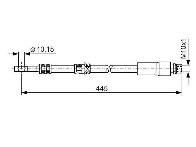 Тормозной шланг OPEL ASTRA H (A04) / OPEL ZAFIRA B (A05) 2004-2019 г.