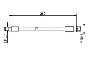 Тормозной шланг RENAULT 19 (L53_) 1988-2003 г.