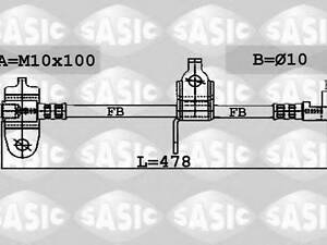 Тормозной шланг SASIC 6606032 на FORD TRANSIT автобус (FD_ _, FB_ _, FS_ _, FZ_ _, FC_ _)