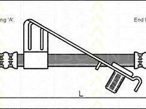 Тормозной шланг TRISCAN 815016128 на FORD FIESTA Mk IV (JA_, JB_)