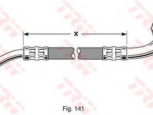 Тормозной шланг TRW PHD294 на NISSAN 200 SX (S12)