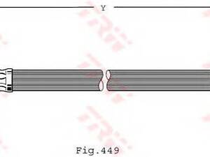 Шланг гальмівний TRW PHD473 на LEXUS LX (UZJ100)