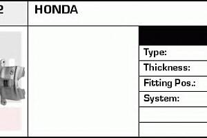 Тормозной суппорт для моделей: HONDA (JAZZ)