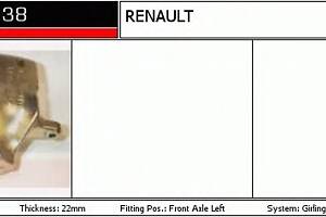 Гальмівний супорт для моделей: RENAULT (LAGUNA, SAFRANE, LAGUNA, MEGANE, MEGANE, MEGANE, ESPACE, MEGANE, CLIO, SAFRANE, SCENIC)