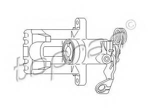 Тормозной суппорт TOPRAN 110284 на VW PASSAT седан (3B2)