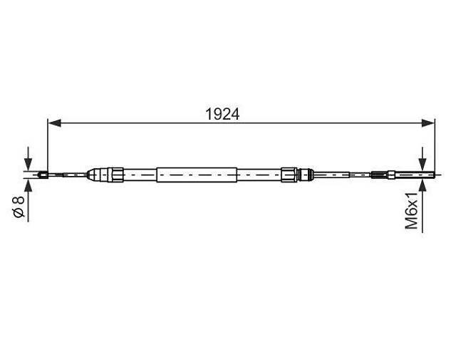 Тормозной трос BMW 5 (E39) 1995-2004 г.