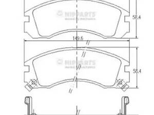 Тормозные колодки (дисковые) на 4007, C-Crosser, Galant, Lancer, Outlander, Pajero, Pajero Sport