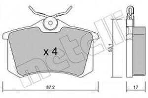 Гальмівні колодки (дискові) на A1, A4, A6, A8, Berlingo, TT