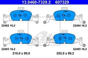 Тормозные колодки (дисковые) на A4, A5, A6, A7, Q5