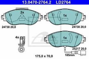 Гальмівні колодки (дискові) на Alhambra, Passat, Passat B7, Passat CC, Sharan